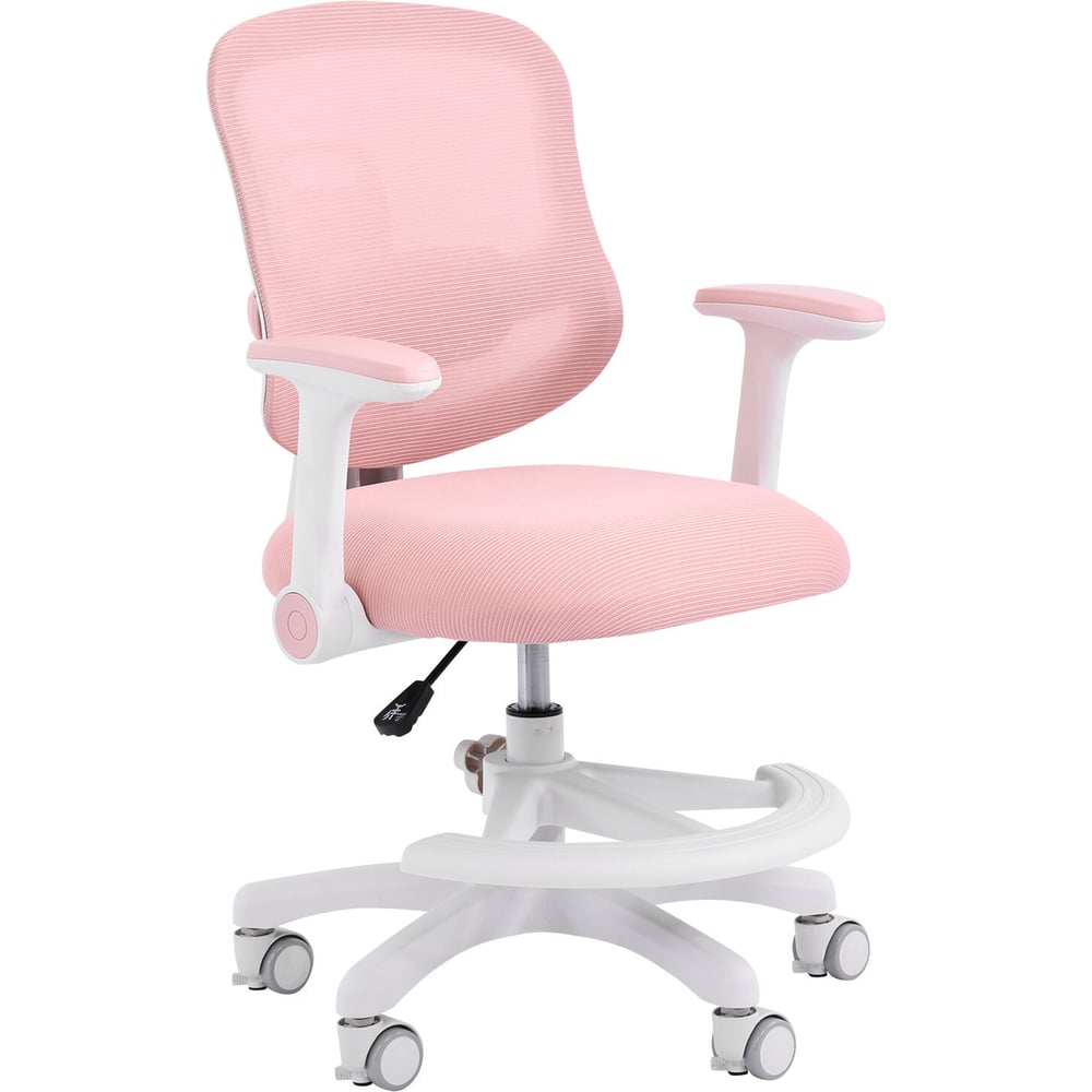 Изображение товара Кресло с подставкой для ног BRABIX MG-215, сетка/ткань TW, розовое, 533311