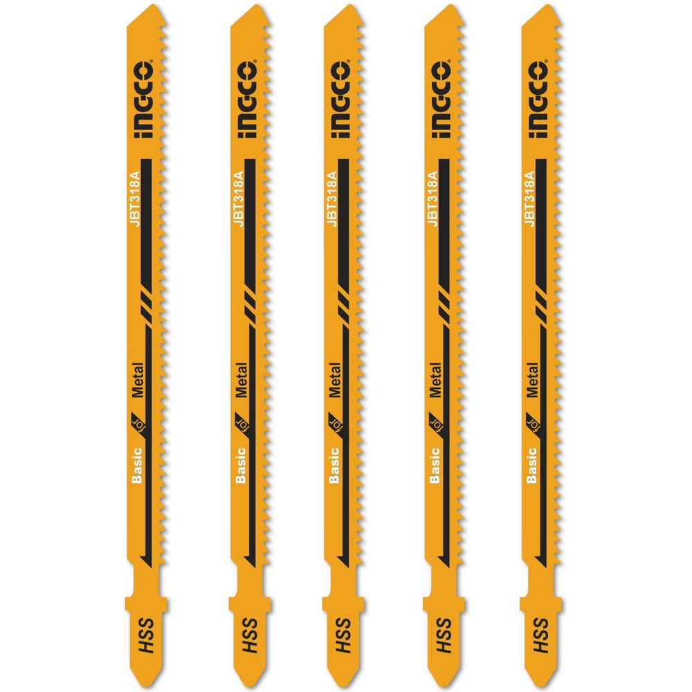 Изображение товара Полотна по металлу INGCO для электролобзика 5 шт JBT318A