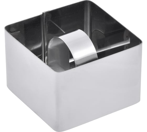 Изображение товара Форма с прессом для выкладки салатов и гарниров MARMITON квадратная 8х8х4 см 17094