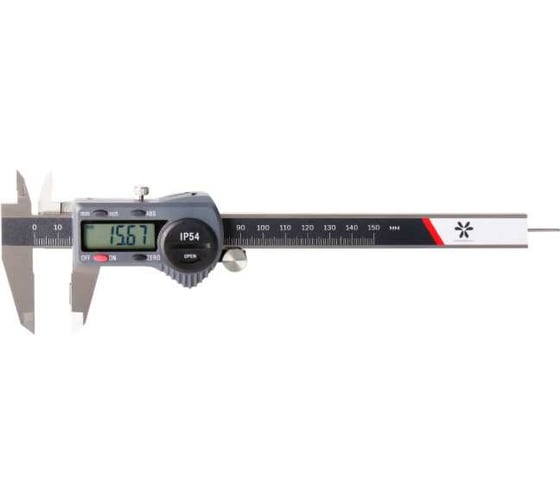 Изображение товара Штангенциркуль MIYAMOTOMETROLOGY Шцц- 150 (0.01мм/0.0005) вылет губок 40мм с цилиндрическим глубиномером с вспом роликом 1154-150