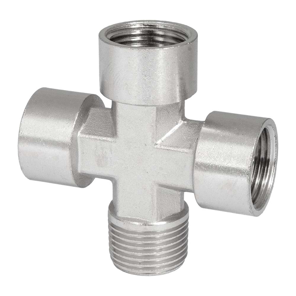 Изображение товара Фитинг крест PI TOOLS 3/8внутр-3/8внутр-3/8внутр- 3/8нар 0354