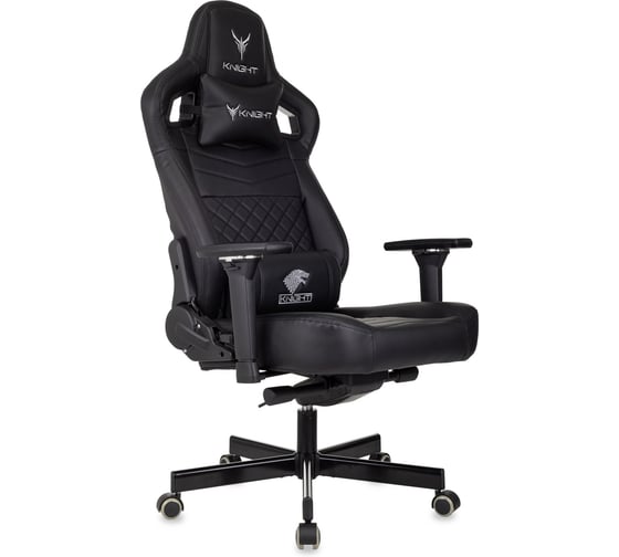 Изображение товара Кресло игровое Бюрократ Knight Hunter черный экокожа, крестовина металл, 2029062