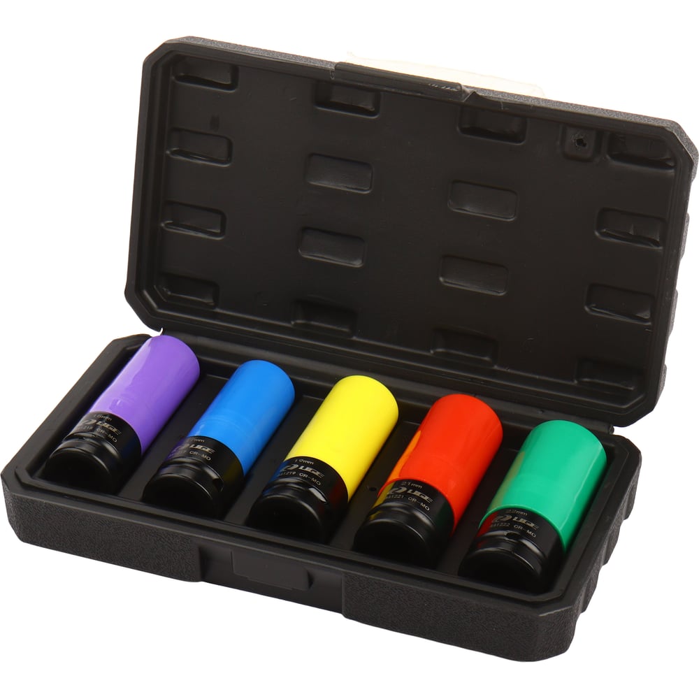 Изображение товара Набор головок ударных LIGE для литых дисков LG-S4015 15-22 мм (1/2, глубокие,CrMo)