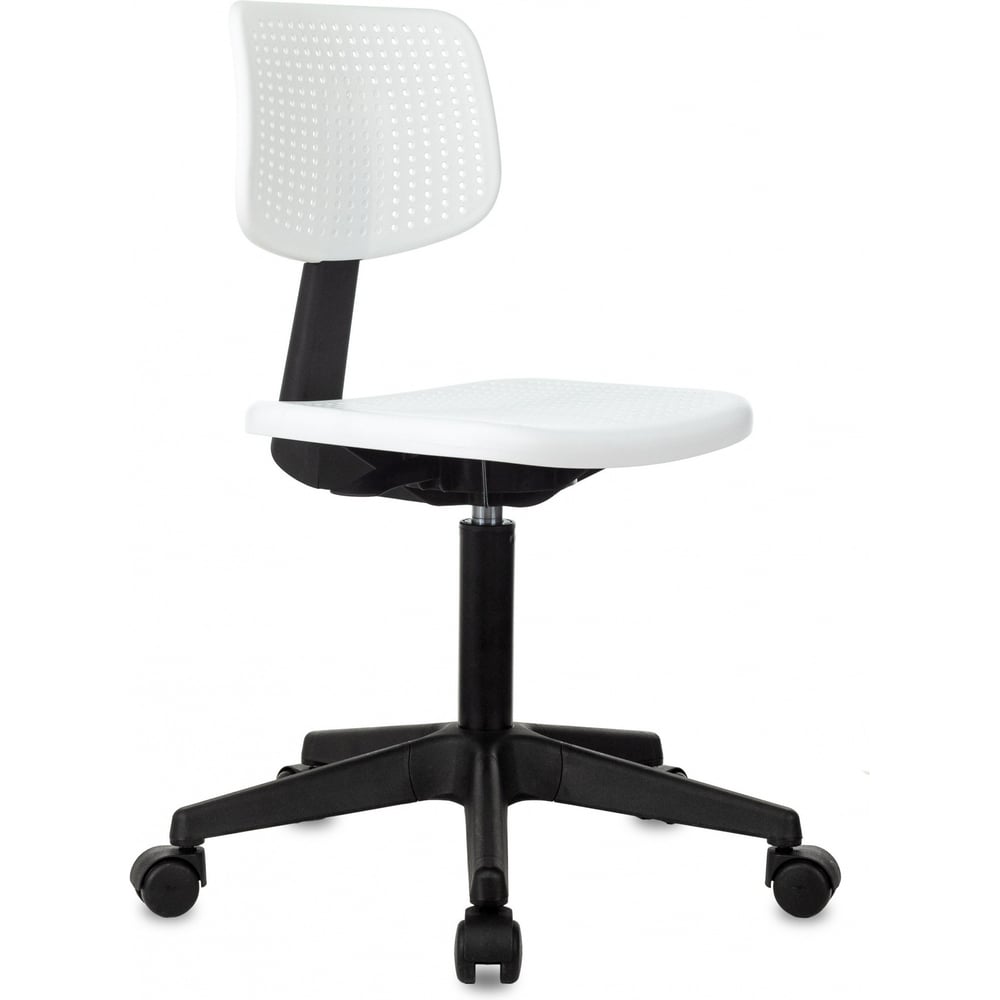 Изображение товара [Кресло] Бюрократ CH 200 Белый компактный стул для детей с колесами