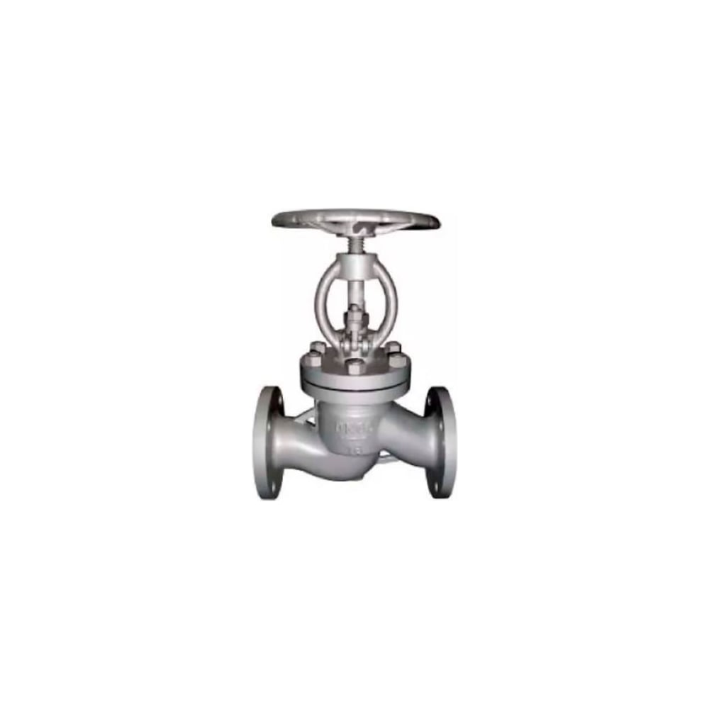 Изображение товара Клапан запорный сальниковый DN.ru 15нж65нж 304-304-M-F-S Ду50 Ру16 фланцевый, со штурвалом D090-04434