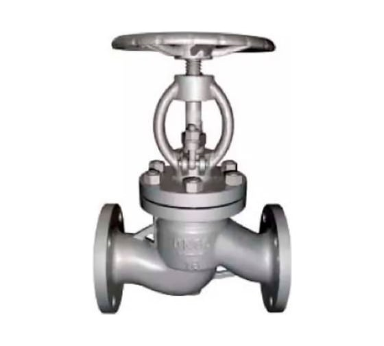 Изображение товара Клапан запорный сальниковый DN.ru 15нж65нж 304-304-M-F-S Ду80 Ру16 фланцевый, со штурвалом D090-04436