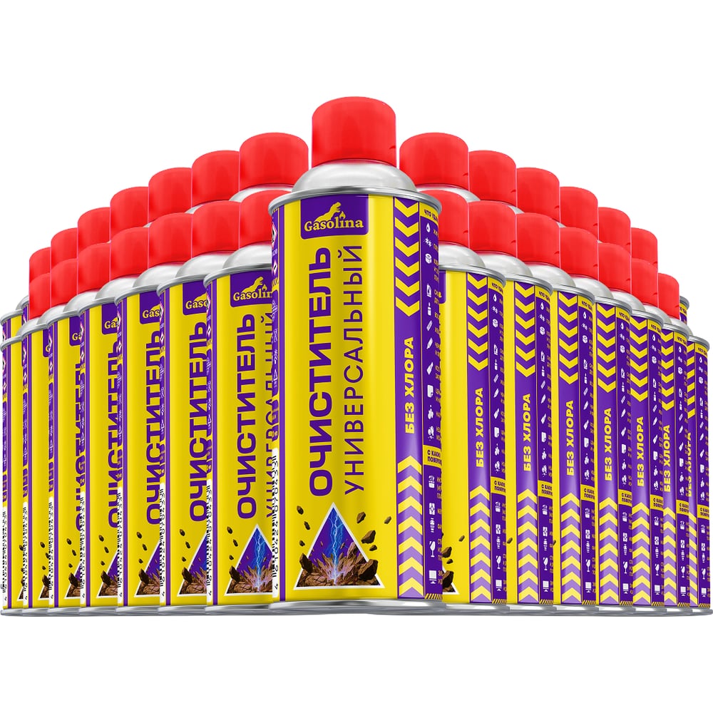 Изображение товара Чистящее средство GASOLINA универсальное, 520 мл, набор 28 штук ГЗ-34/0-520-Т28