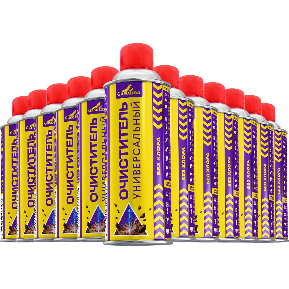 Изображение товара Чистящее средство GASOLINA универсальное, 520 мл, набор 12 штук ГЗ-34/0-520-Т12