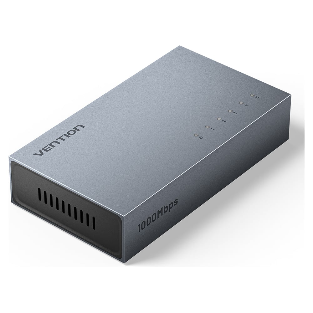 Изображение товара Коммутатор сетевой Vention 5 портов Gigabit Ethernet - Серый ITDH0-EU Изображение товара Коммутатор сетевой Vention 5 портов Gigabit Ethernet - Серый ITDH0-EU