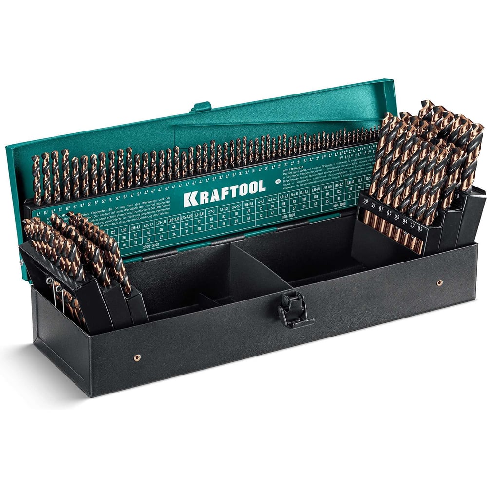 Изображение товара Сверла KRAFTOOL Cobalt 118 шт (1-13 мм) HSS-Co