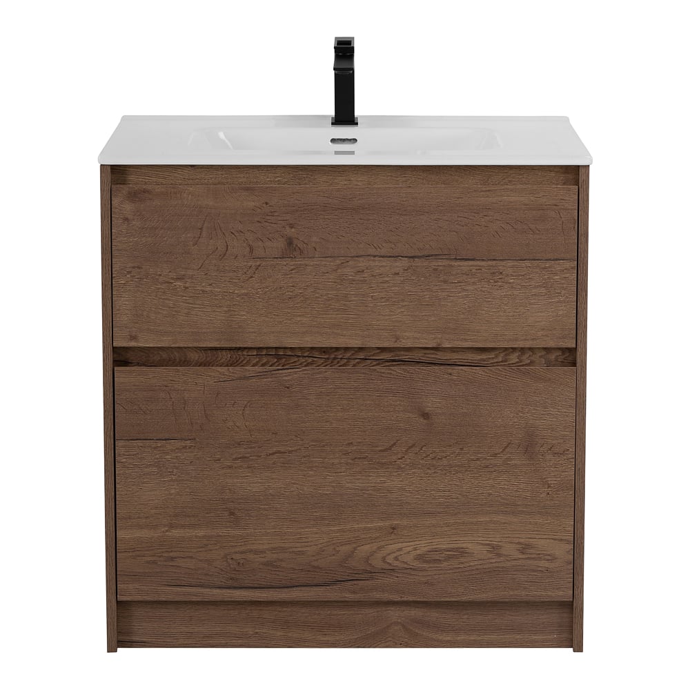 Изображение товара Напольная база под раковину BelBagno Rovere Tabacco KRAFT-800-2C-PIA-RT