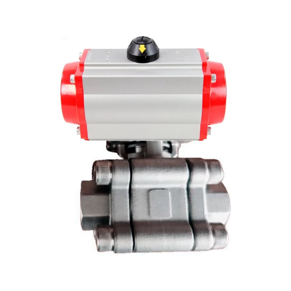 Изображение товара Кран шаровой 316-316-PTFE-FP-SW-ISO-H Ду40 Ру63, под приварку, пневмопривод DA-065 DN.ru D160-76630