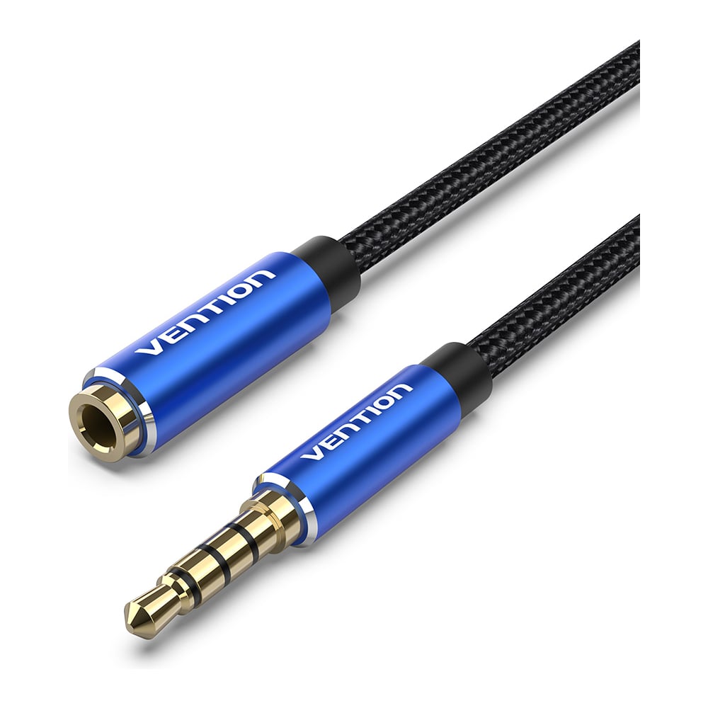 Изображение товара Удлинитель VENTION BHCLF Jack 3.5 mm вилка/розетка, 1 м, синяя крышка