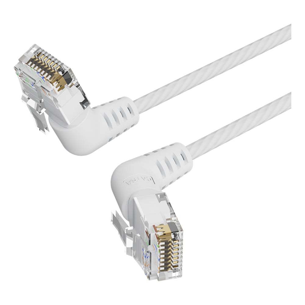 Изображение товара Патч-корд VENTION прямой UTP Cat.6a RJ45 90° 1м белый