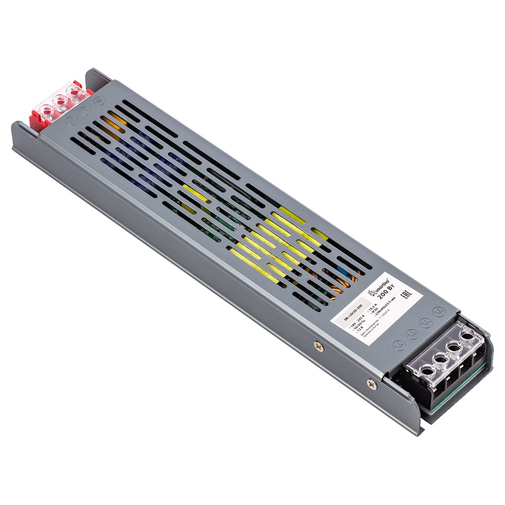 Изображение товара Драйвер Smartbuy PRO IP20-200Вт для LED ленты 12В