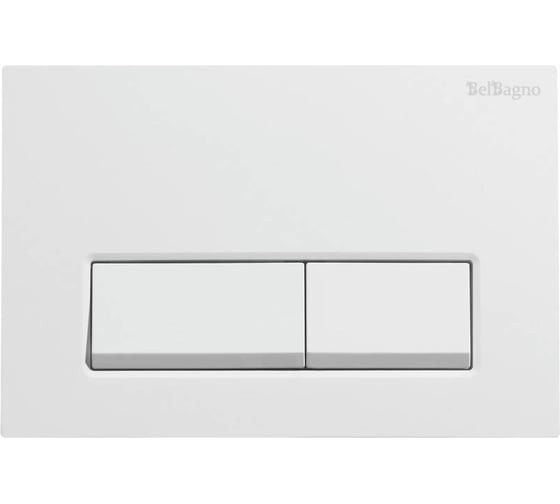 Изображение товара Кнопка смыва BelBagno белый глянец BB-15R-BL