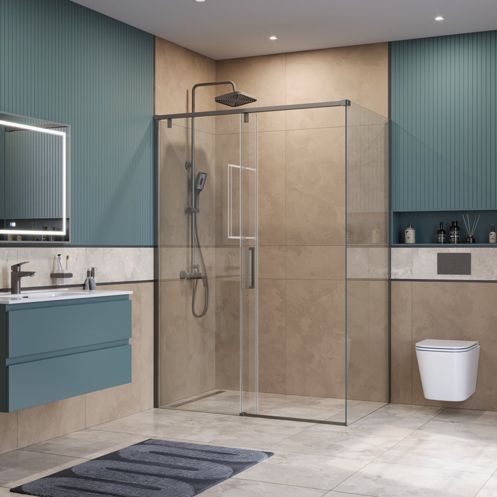 Душевой уголок BelBagno SOFT_CLOSE-1-AH-1-140/90-C-GM