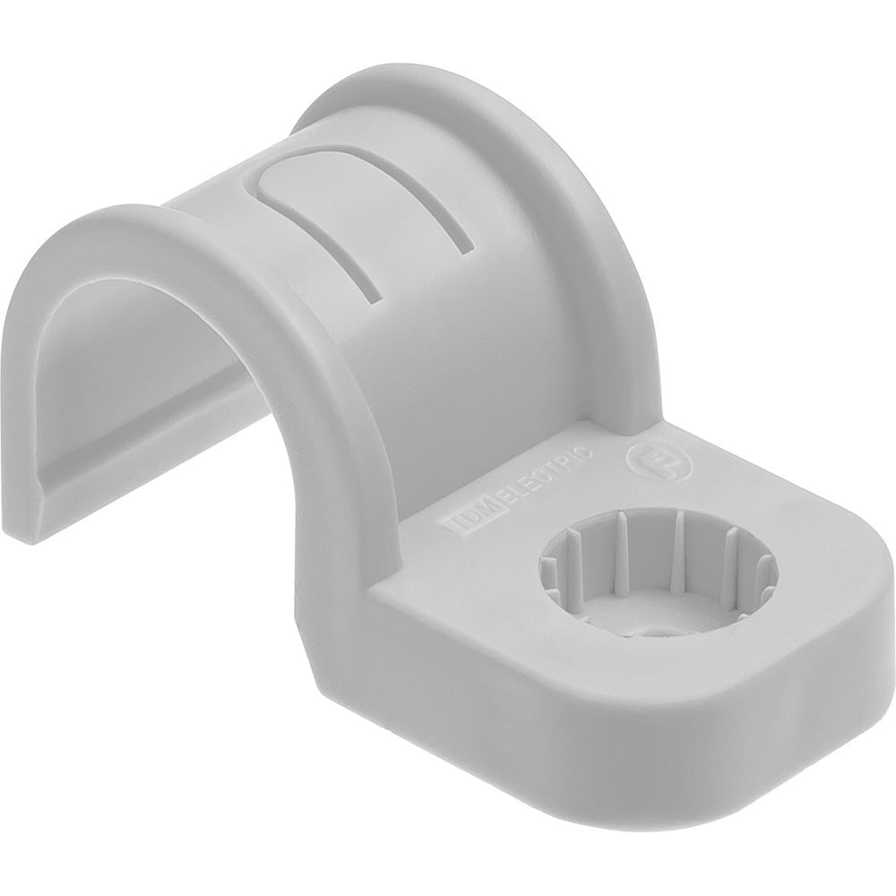 Изображение товара Крепеж-скоба TDM ELECTRIC для трубы 32 мм односторонняя для прямого монтажа серая, упаковка 400 штук SQ0405-6005