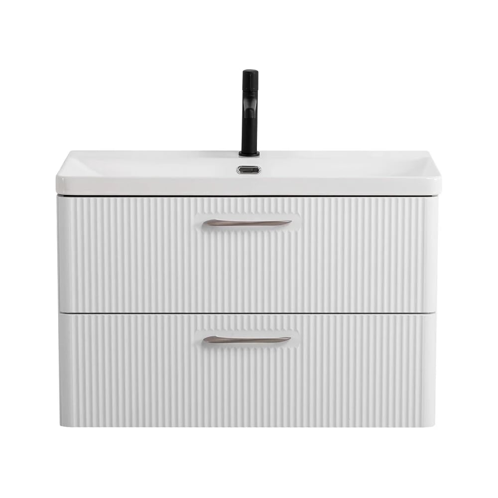 Изображение товара Подвесная мебель для ванной BelBagno DUE-800-2C-SO-BM-P с ящиками и доводчиком