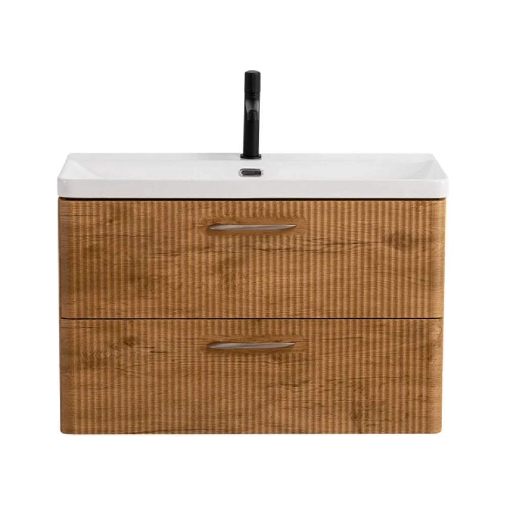 Изображение товара Подвесная мебель для ванной BelBagno DUE-800-2C-SO-RN-P с системой ящиков