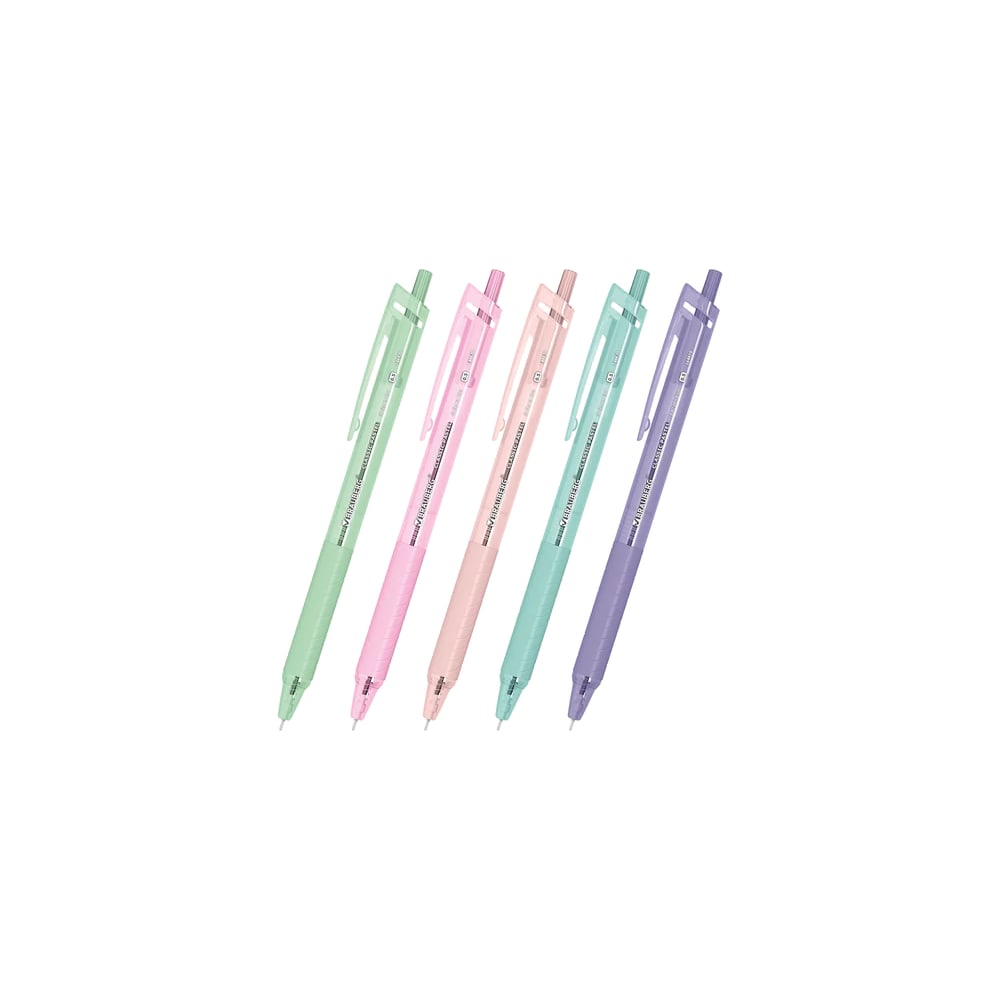 Изображение товара Ручки шариковые автоматические BRAUBERG с грипом CLASSIC, СИНИЕ, НАБОР 5 ШТ, узел 0,5мм, 144470