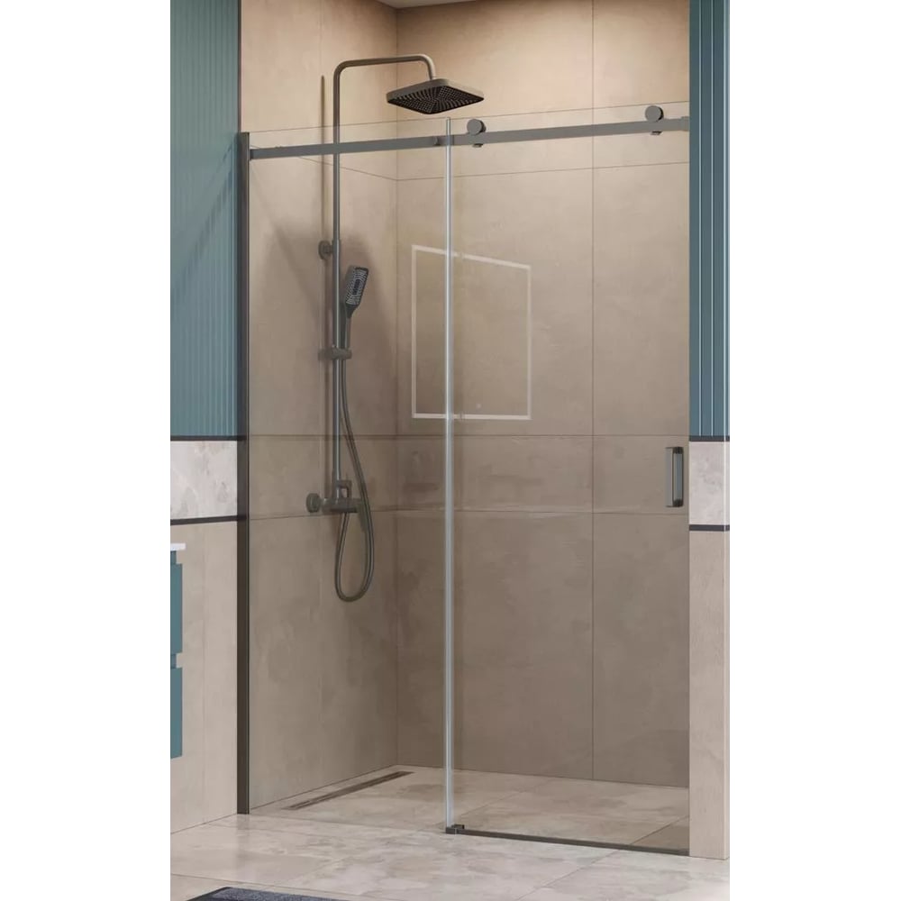 Изображение товара Душевая дверь BelBagno SOFT_CLOSE-2-BF-1-150-C-GM, раздвижная, прозрачная