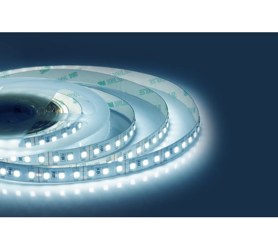 Изображение товара Светодиодная лента Apeyron 12В,14,4Вт/м,smd2835,120д/м,IP20,1400Лм/м,подлож.10мм, 30м, 6500К/ 00-523