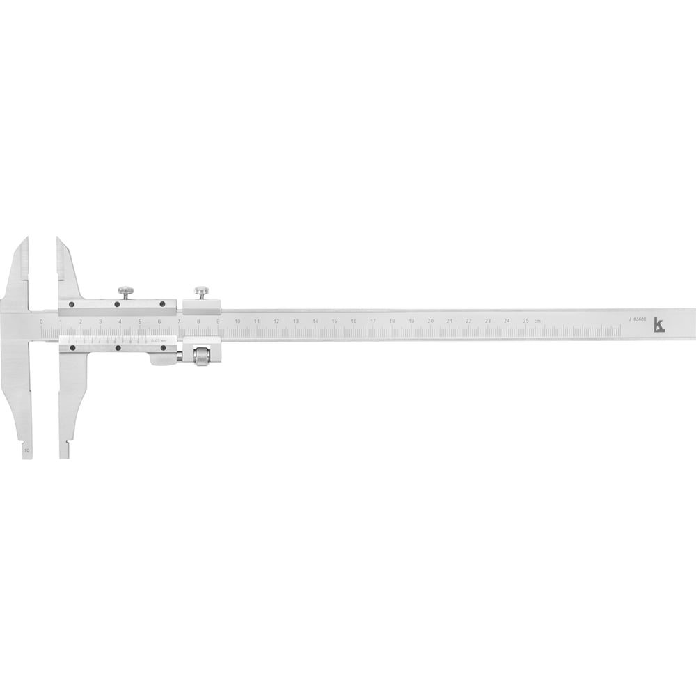 Изображение товара Штангенциркуль Калиброн ШЦ-2- 250 0,05 губ. 60мм кл. А ГРСИ 77302-20 КЛБ с поверкой 1218172