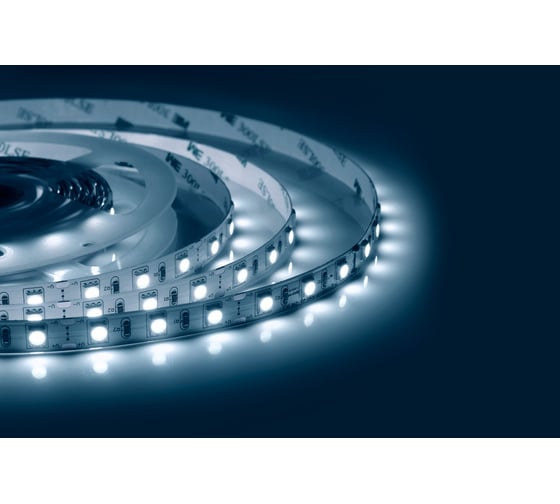 Изображение товара Светодиодная лента Apeyron 12В, 14,4Вт/м, smd5050, 60д/м, IP20, 700Лм/м, подложка, 10мм, 30м, холодный белый 00-529