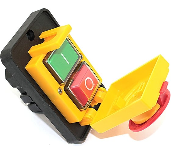 Изображение товара Выключатель на бетономешалку/плиткорез 4 контакта закрытый (9084) 301088 Amperin 082847