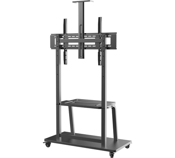Изображение товара Стойка напольная Filum на колесах для телевизора до 100 с изменяемой высотой 1380-1550мм, полка для AV, VESA 900х600мм, полка для AV, до 2 FL-TVST004