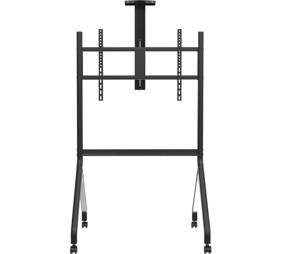 Изображение товара Стойка напольная Filum на колесах для телевизора до 100 с изменяемой высотой 1430-1630мм, полка для AV, VESA 900х600мм, до 100кг, цвет: че FL-TVST003