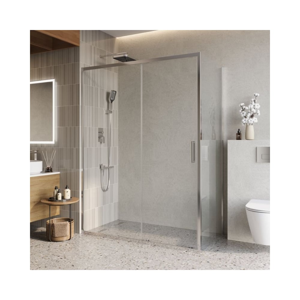 Душевой уголок BelBagno LUCE-AH-1-150/80-C-Cr