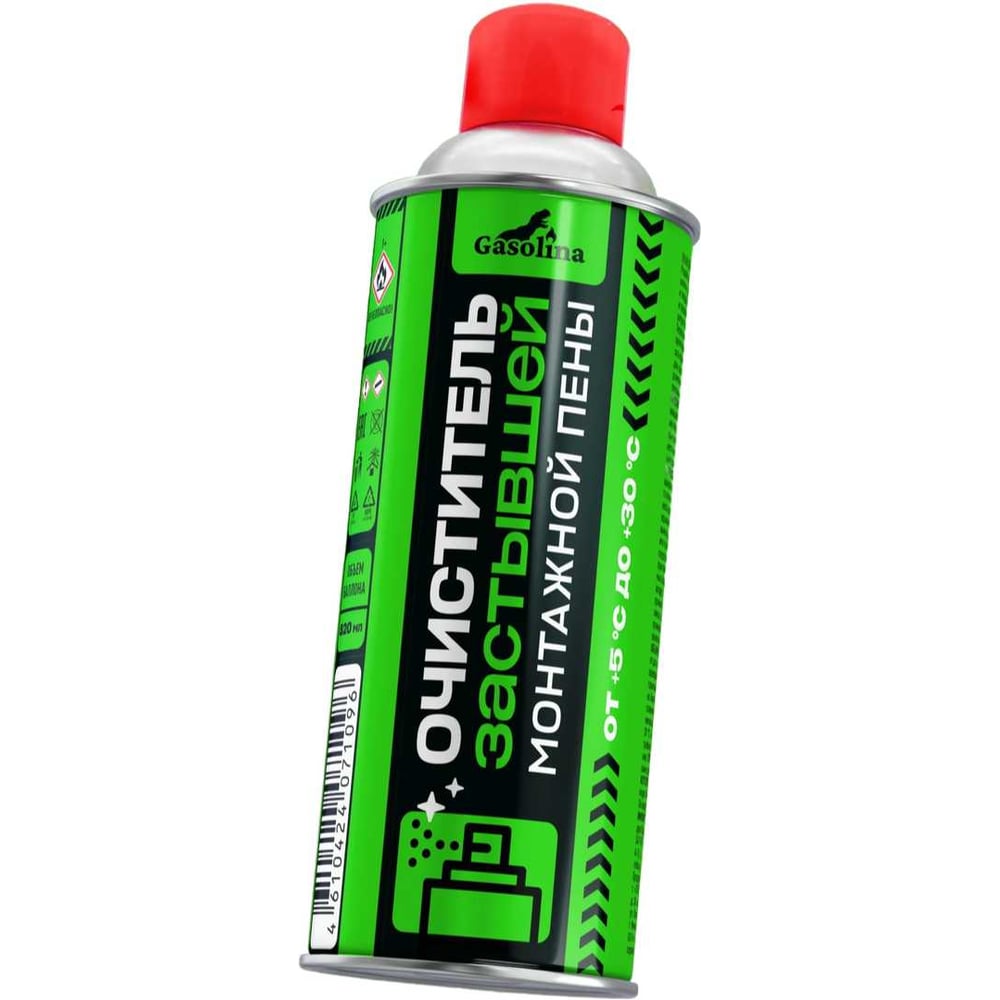 Изображение товара Очиститель монтажной пены GASOLINA (для застывшей пены) 520 мл, набор 28 штук ГЗ-32/1-520-Т28