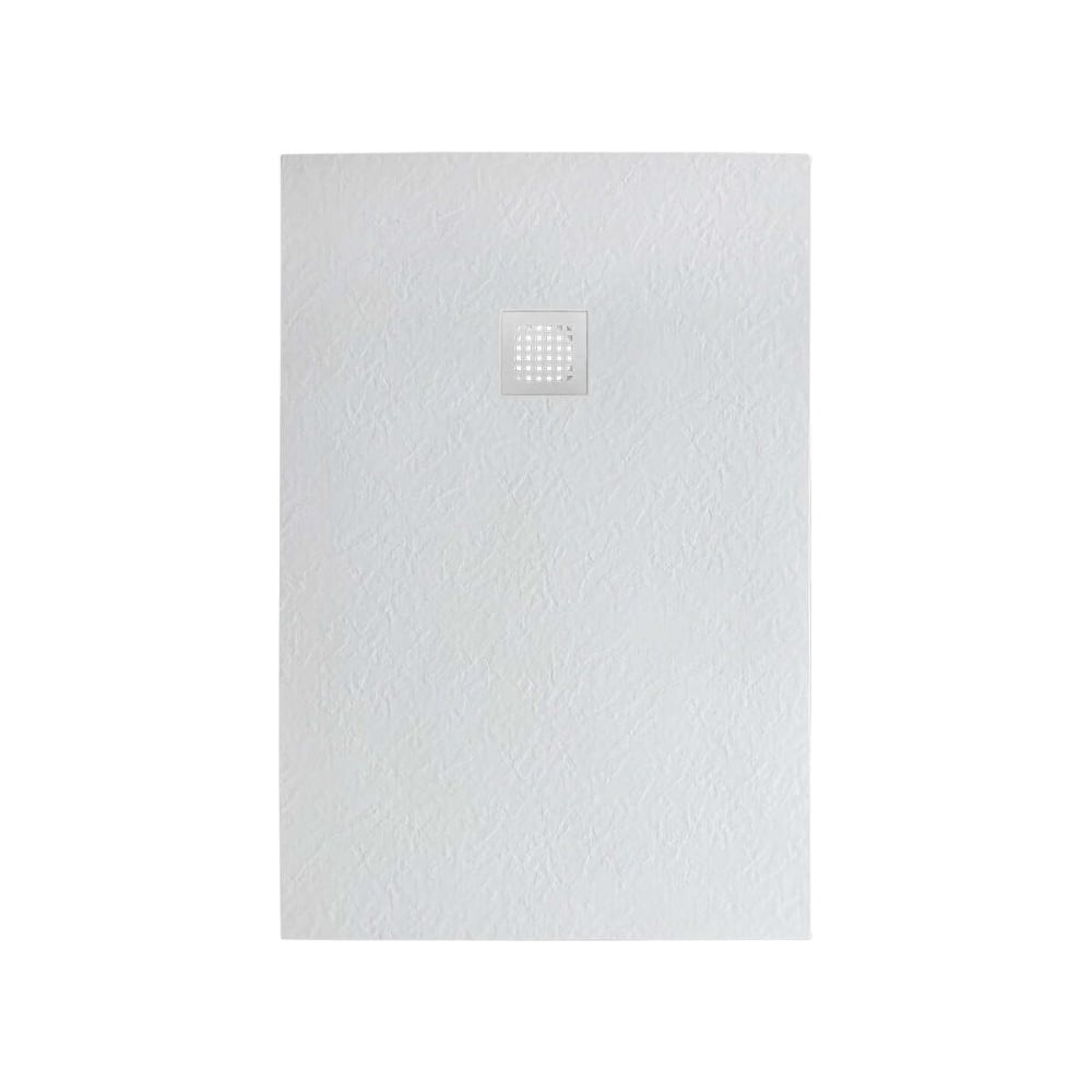 Изображение товара Душевой поддон из искусственного мрамора BelBagno в комплекте с сифоном UNO TRAY-MR-UNO-AH-120/80-35-W-BO