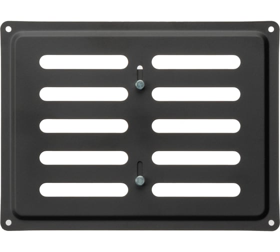 Изображение товара Решетка вентиляционная регулируемая DOMART 200х150 черный 4660046022563