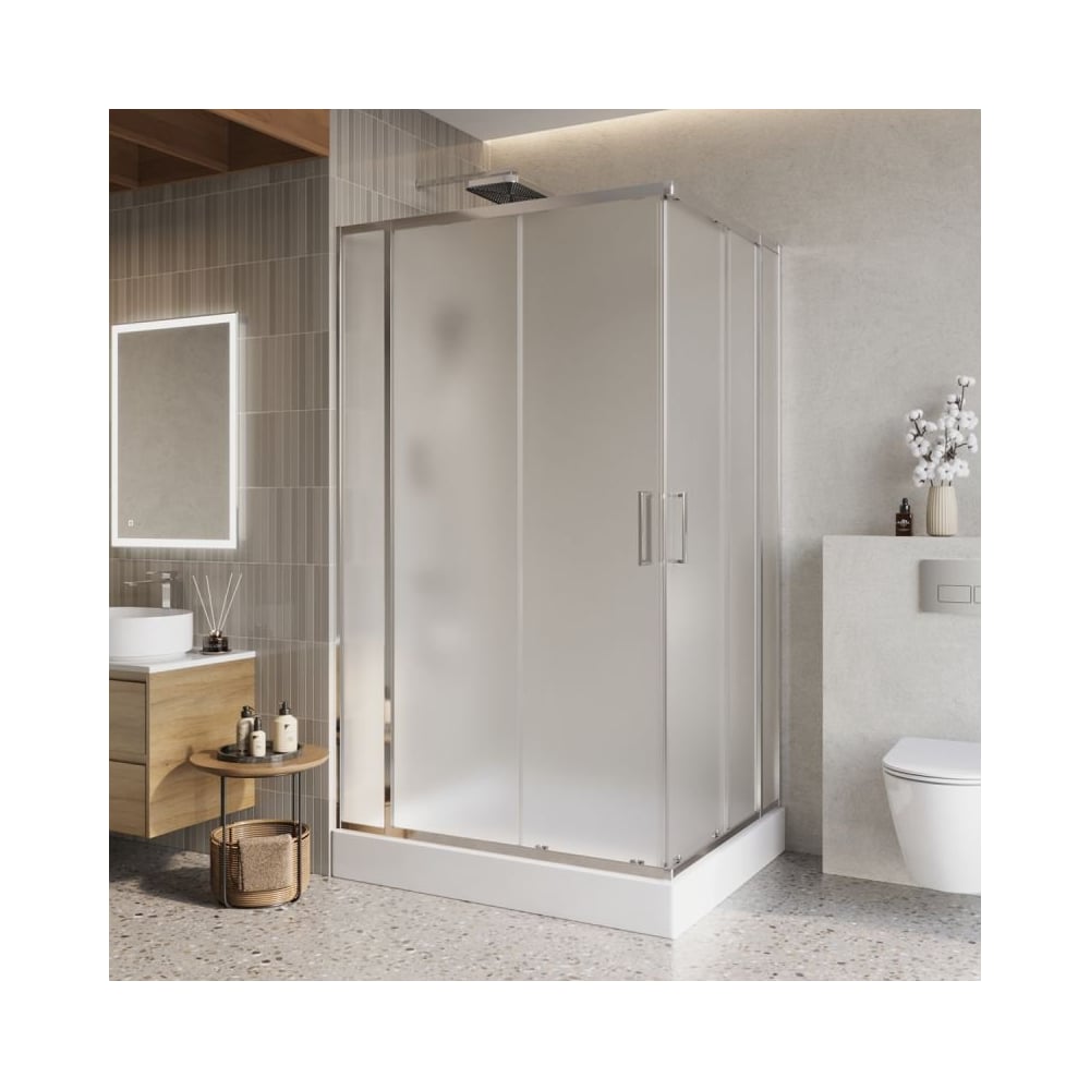 Душевой уголок BelBagno LUCE-AH-22-120/100-P-Cr