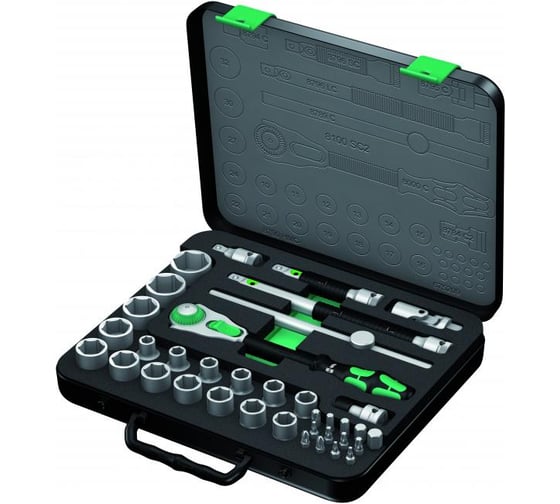 Изображение товара Набор трещоток 8100 SC 2 Zyklop 1/2" Wera WE-003645