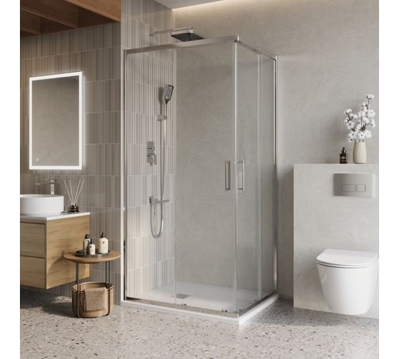 Изображение товара Душевой уголок BelBagno LUCE-AH-2-100/80-C-Cr