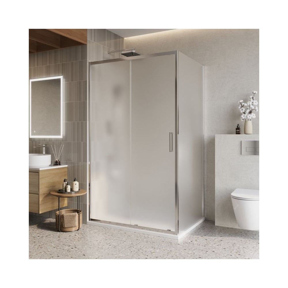 Душевой уголок BelBagno LUCE-AH-1-120/90-P-Cr