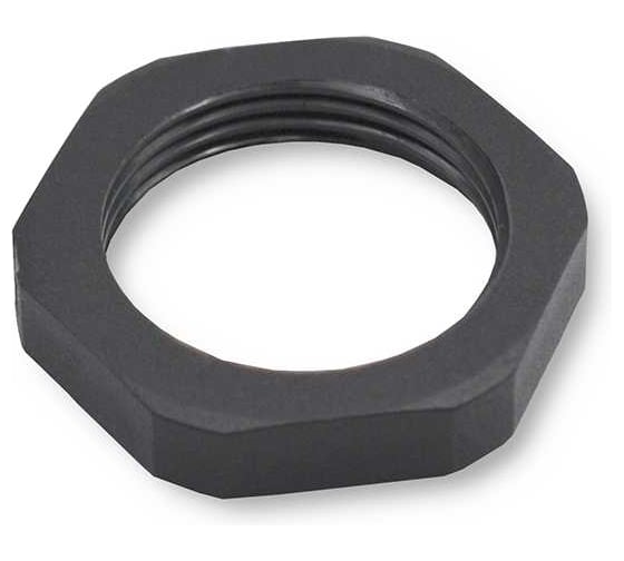 Изображение товара Крепеж для гофрированных труб WEYER GMK-P29B-k100, контргайка, цвет черный, внутр. PG29, комплект-100 шт. WE4605100-100