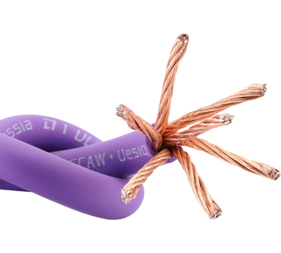 Изображение товара Кабель силовой DL AUDIO Barracuda Power Cable 0 Ga Purple