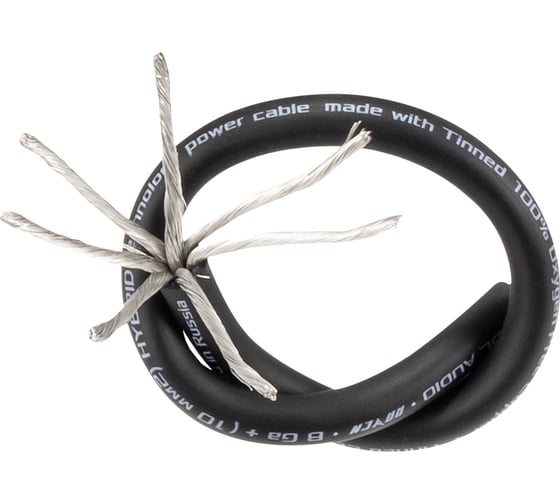 Изображение товара Кабель силовой DL AUDIO Raven Power Cable 8 Ga Black