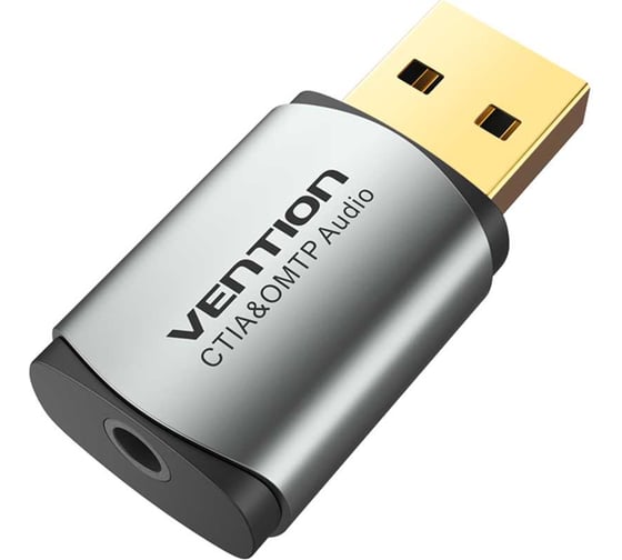 Изображение товара Внешняя звуковая карта VENTION USB серая CDLH0
