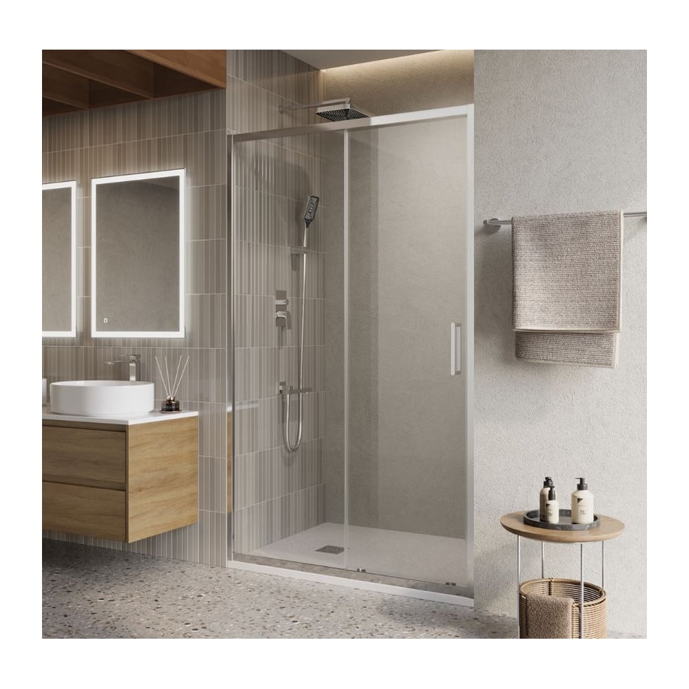 Душевая дверь BelBagno LUCE-BF-1-140-C-Cr
