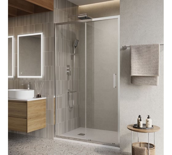 Изображение товара Душевая дверь BelBagno LUCE-BF-1-130-C-Cr