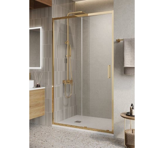 Изображение товара Душевая дверь BelBagno LUCE-BF-1-110-C-ORO