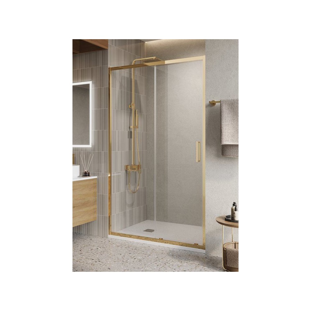 Душевая дверь BelBagno LUCE-BF-1-100-C-ORO