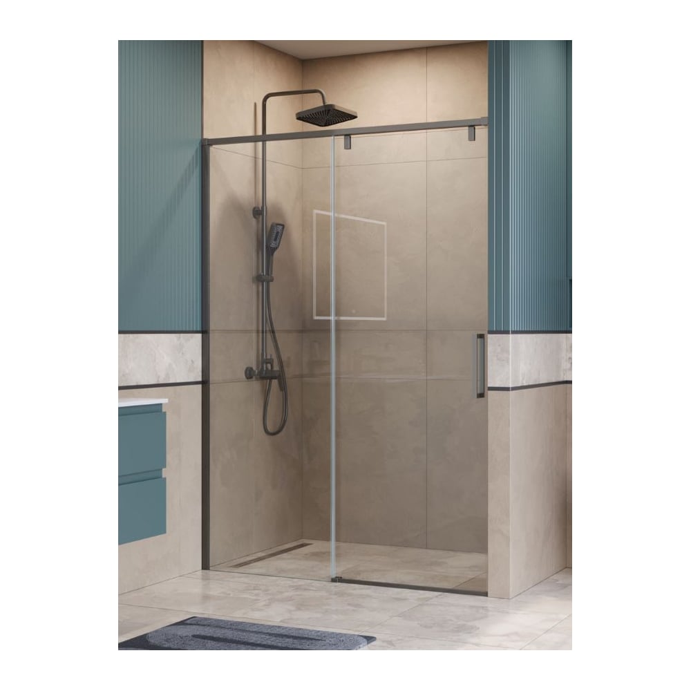 Душевая дверь BelBagno SOFT_CLOSE-1-BF-1-140-C-GM