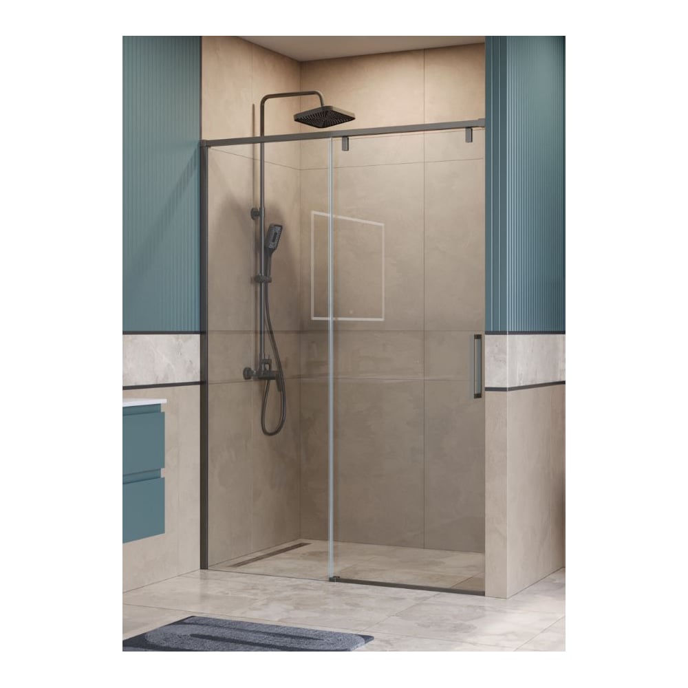 Изображение товара Душевая дверь BelBagno SOFT CLOSE 1300 мм прозрачная раздвижная